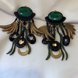 Boho Chic ‘90s Costume Clip On Earrings
